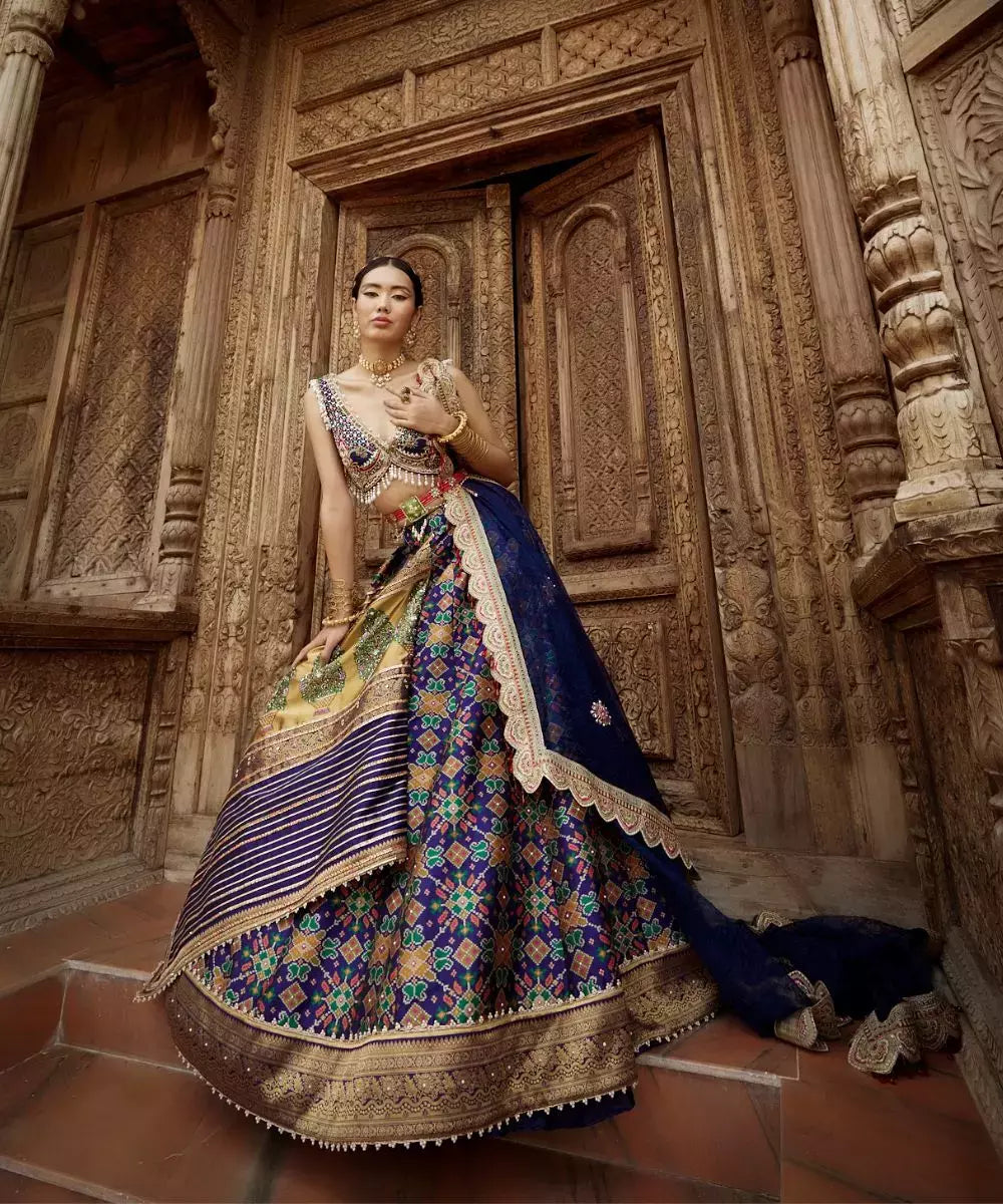 ADITI GUPTA - Patola print Lehenga Set