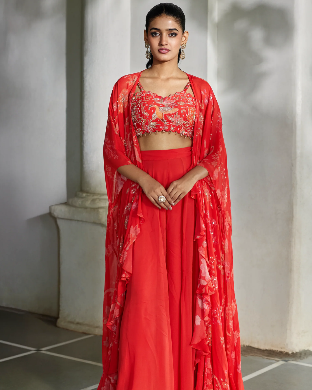 Paulmi and Harsh - Nunu Jacket Palazzo Set from Tara