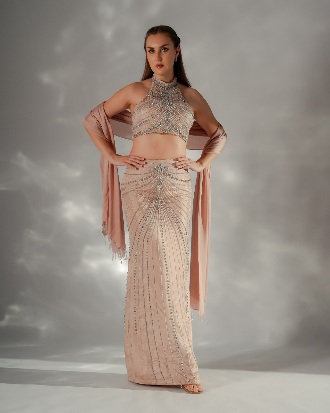 Jade by Ashima - Silver whisper co-ord set