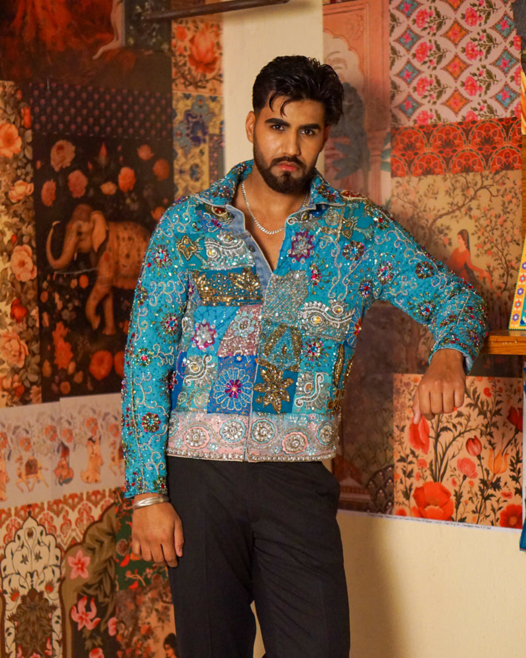 Banjara Trail - Zar-e-Firoza Regal Embellished Jacket
