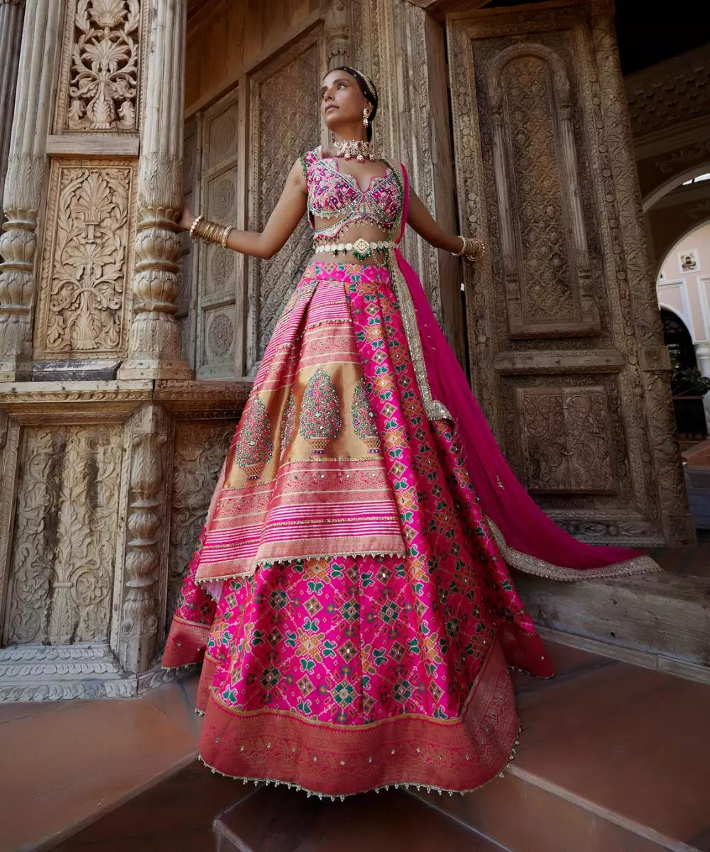 ADITI GUPTA - Patola print Lehenga set