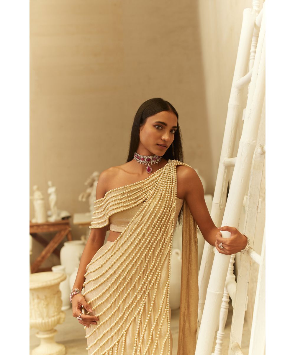 MEHUL GUPTA - Pre-stitched Fusion Saree
