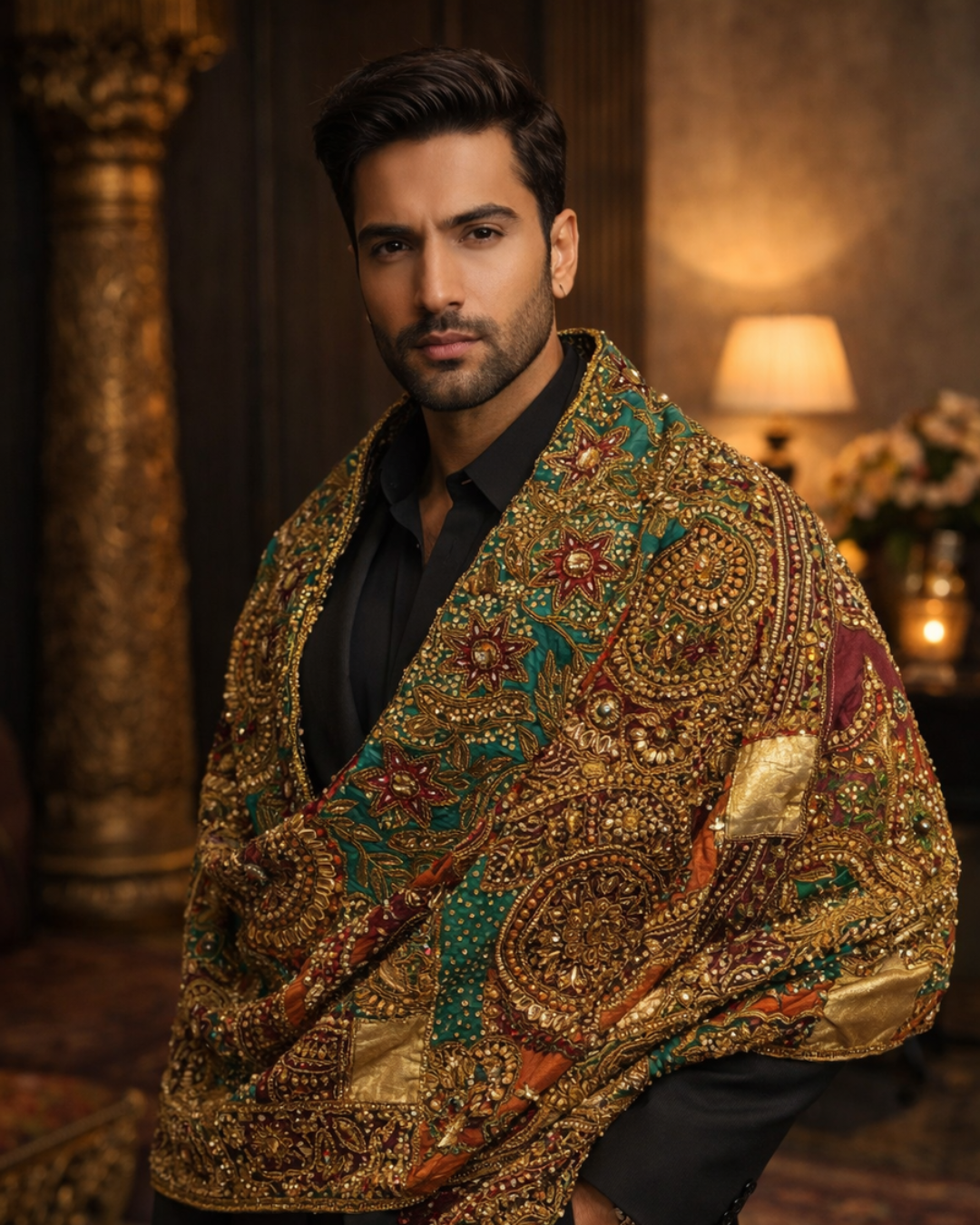 Banjara Trail - Baadshah-Embellished Shawl