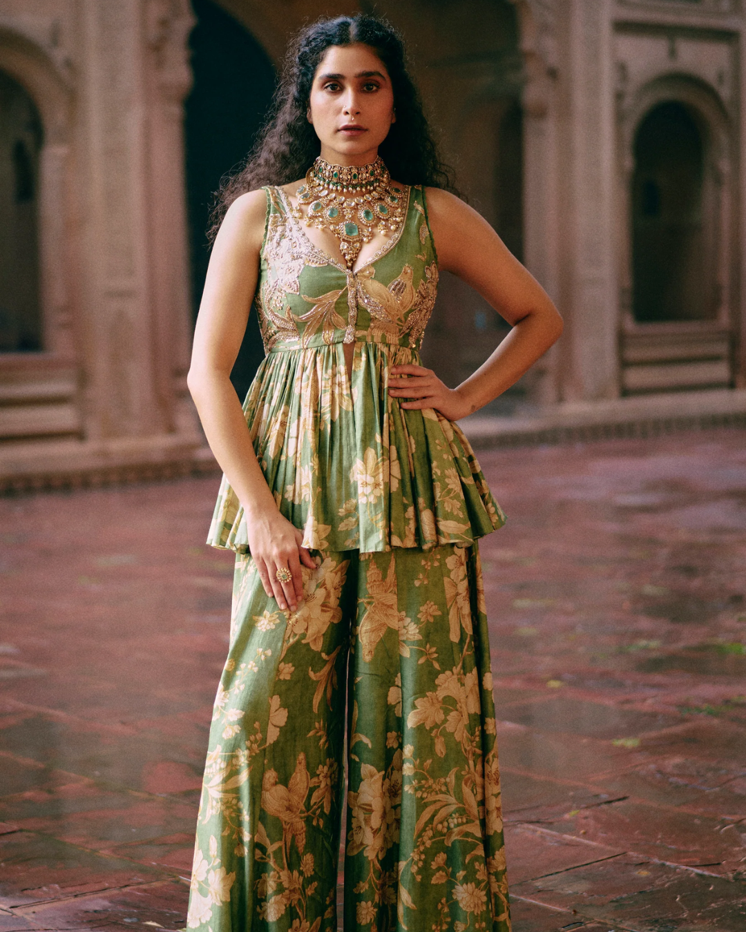 Paulmi and Harsh - Maeve Peplum Set from Roop