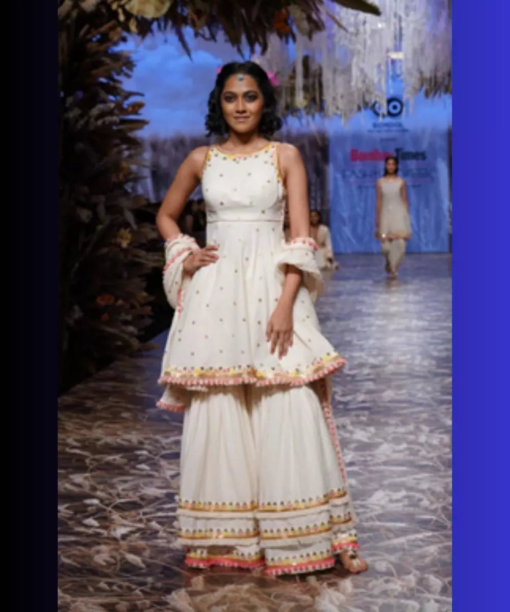 GOPI VAID - Ruhi Peplum Sharara Set