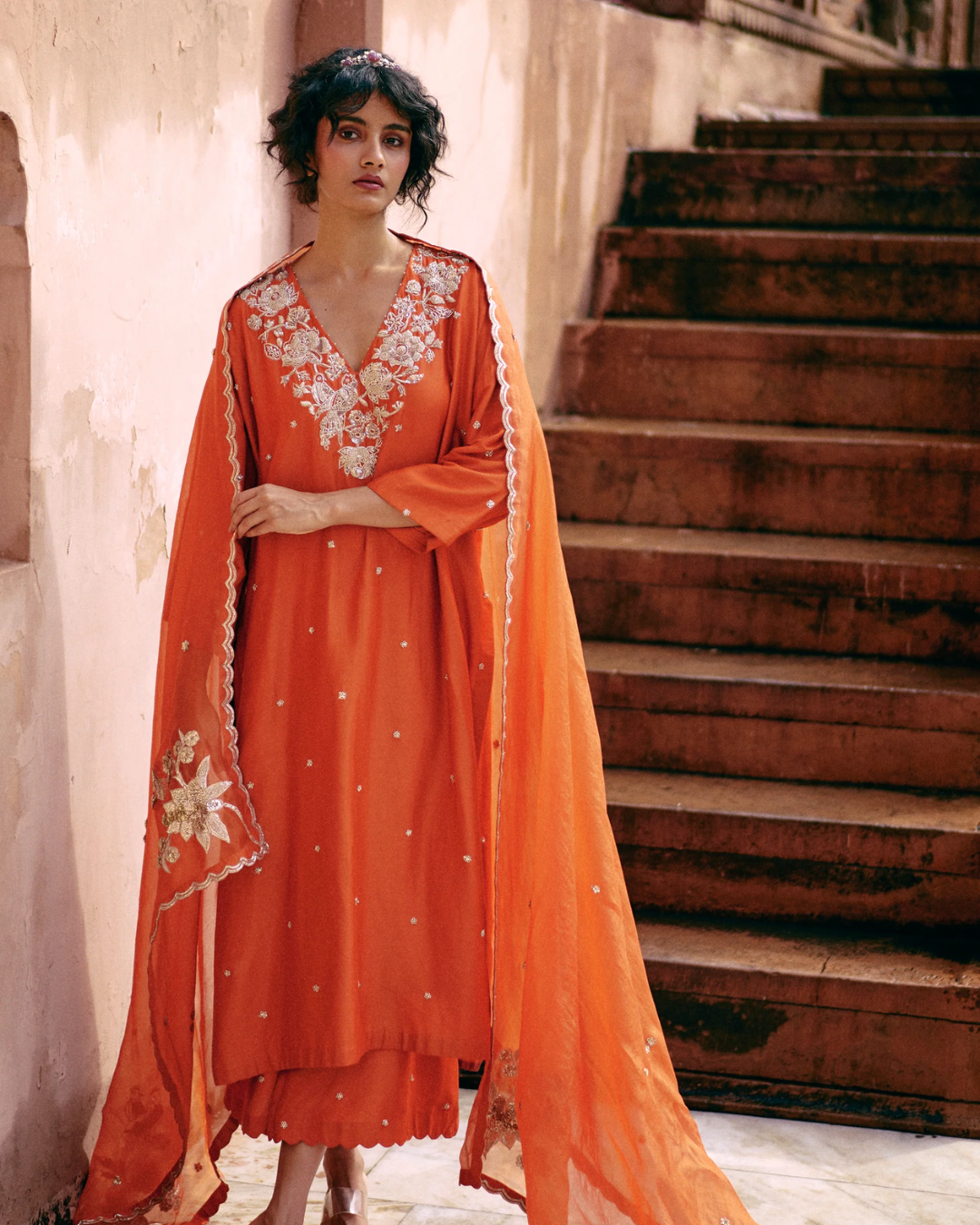 Paulmi and Harsh - Skye Kurta Set from Roop