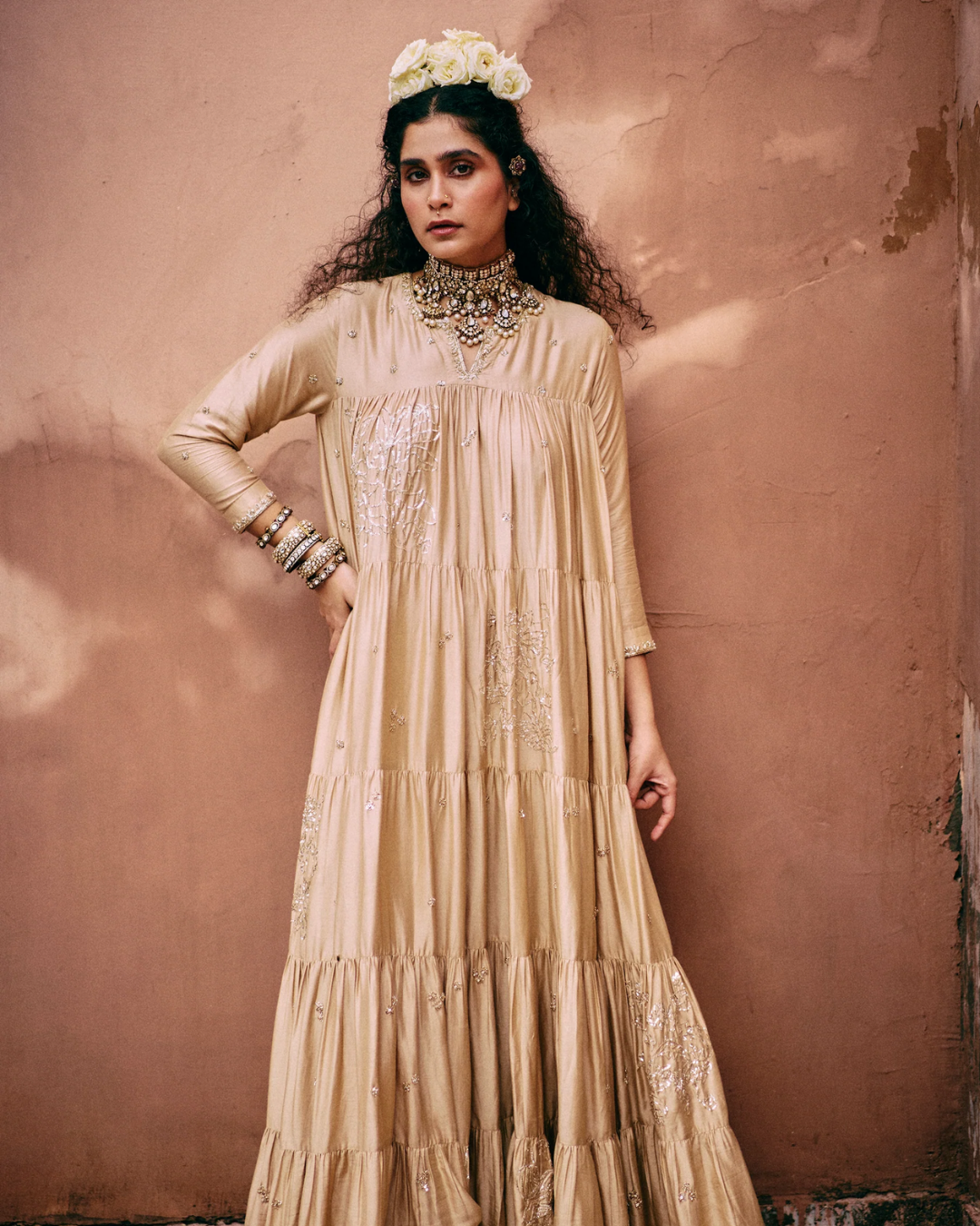 Paulmi and Harsh - Eloise Anarkali from Roop