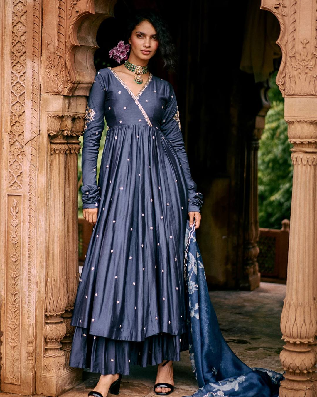 Paulmi and Harsh - Lina Anarkali Set from Roop