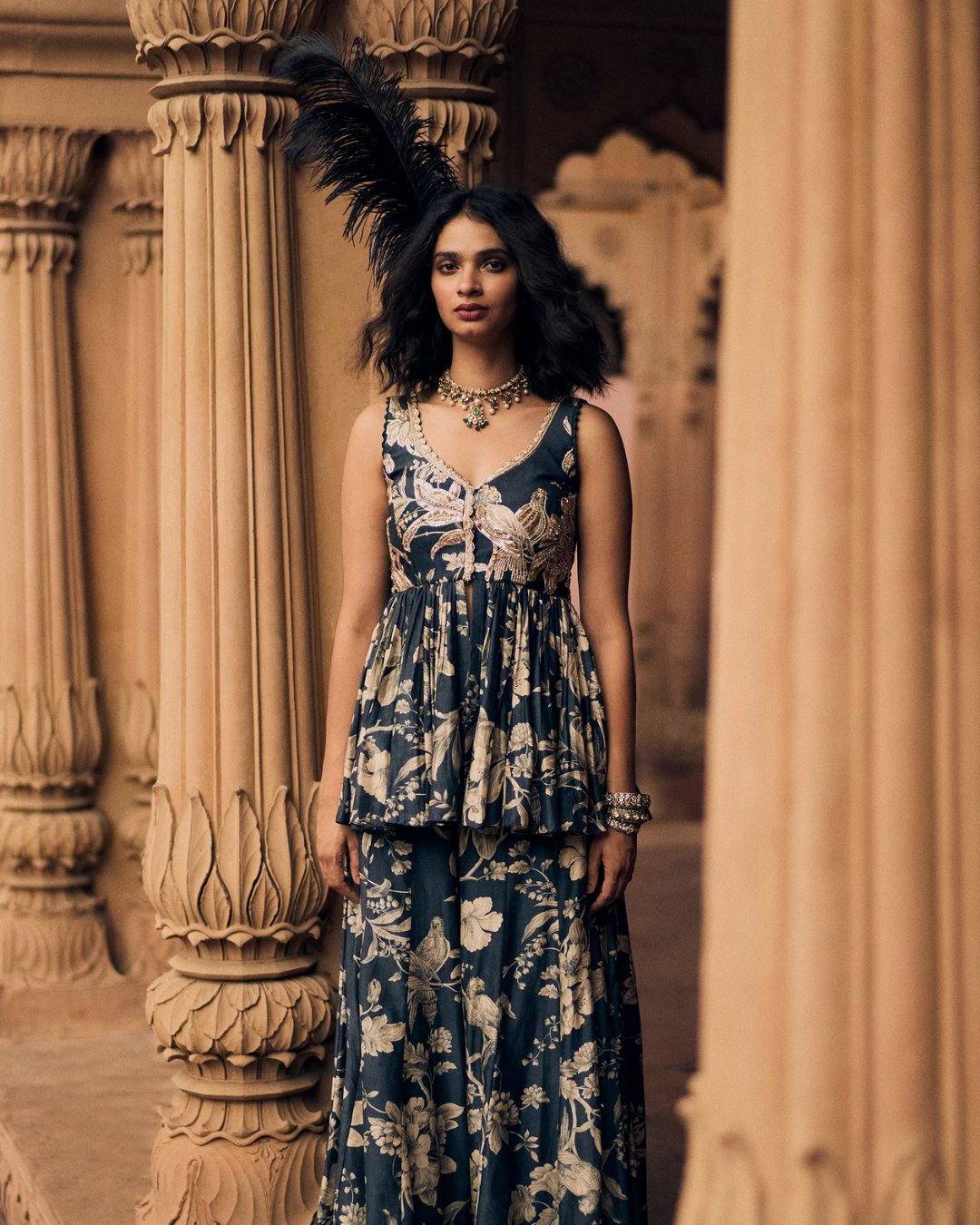 Paulmi and Harsh - Eve Peplum Set from Roop