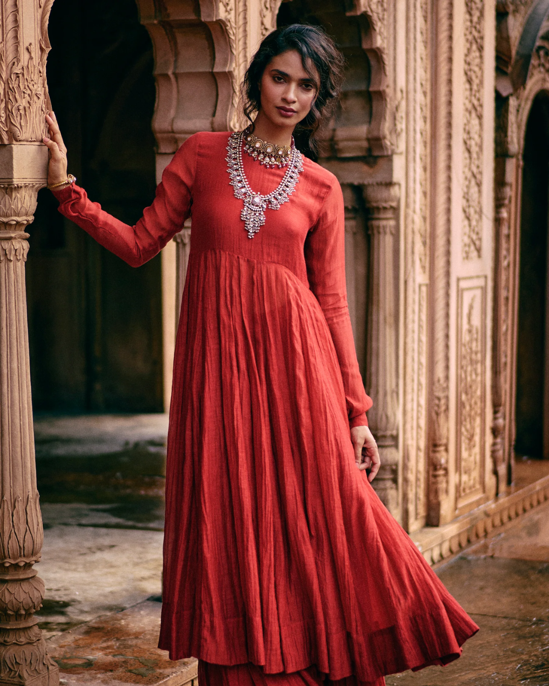 Paulmi and Harsh - Anne Anarkali Set from Roop