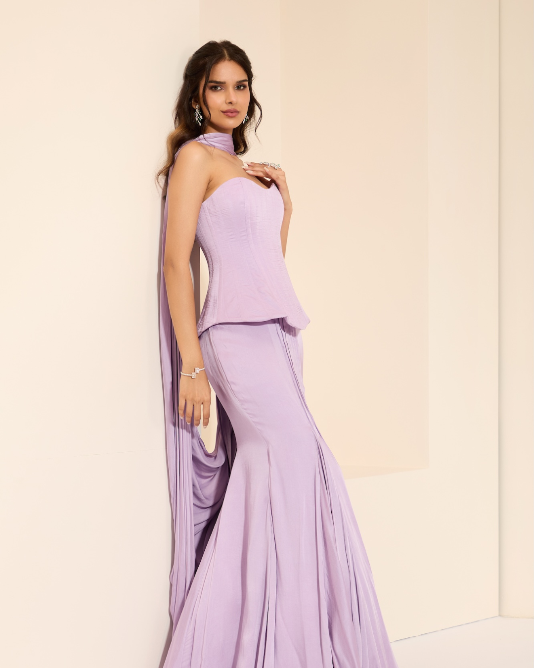 K&A by Karishma and Ashita - Lili Corset and Drape Saree