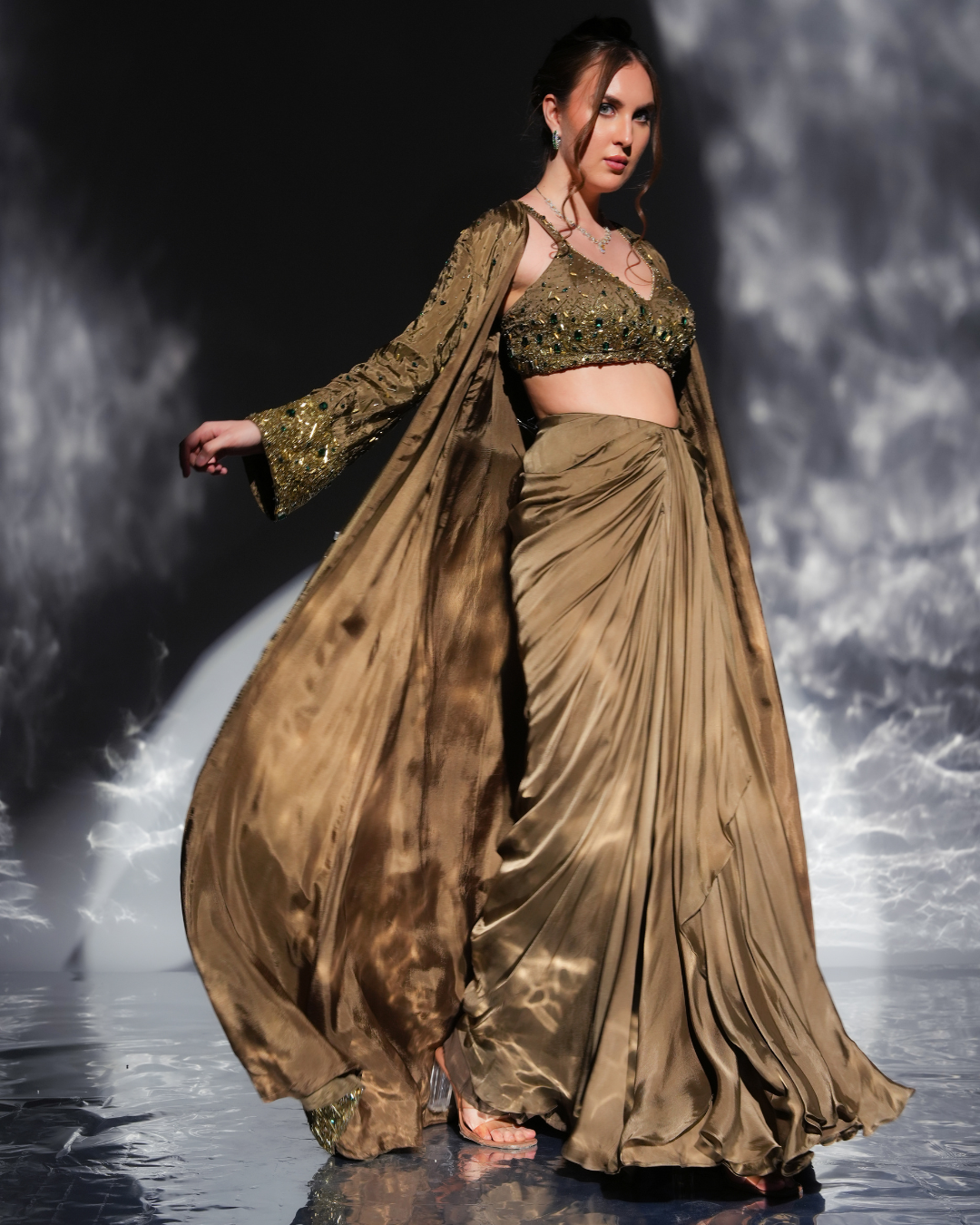 Jade by Ashima - Aurora Drape skirt Jacket
