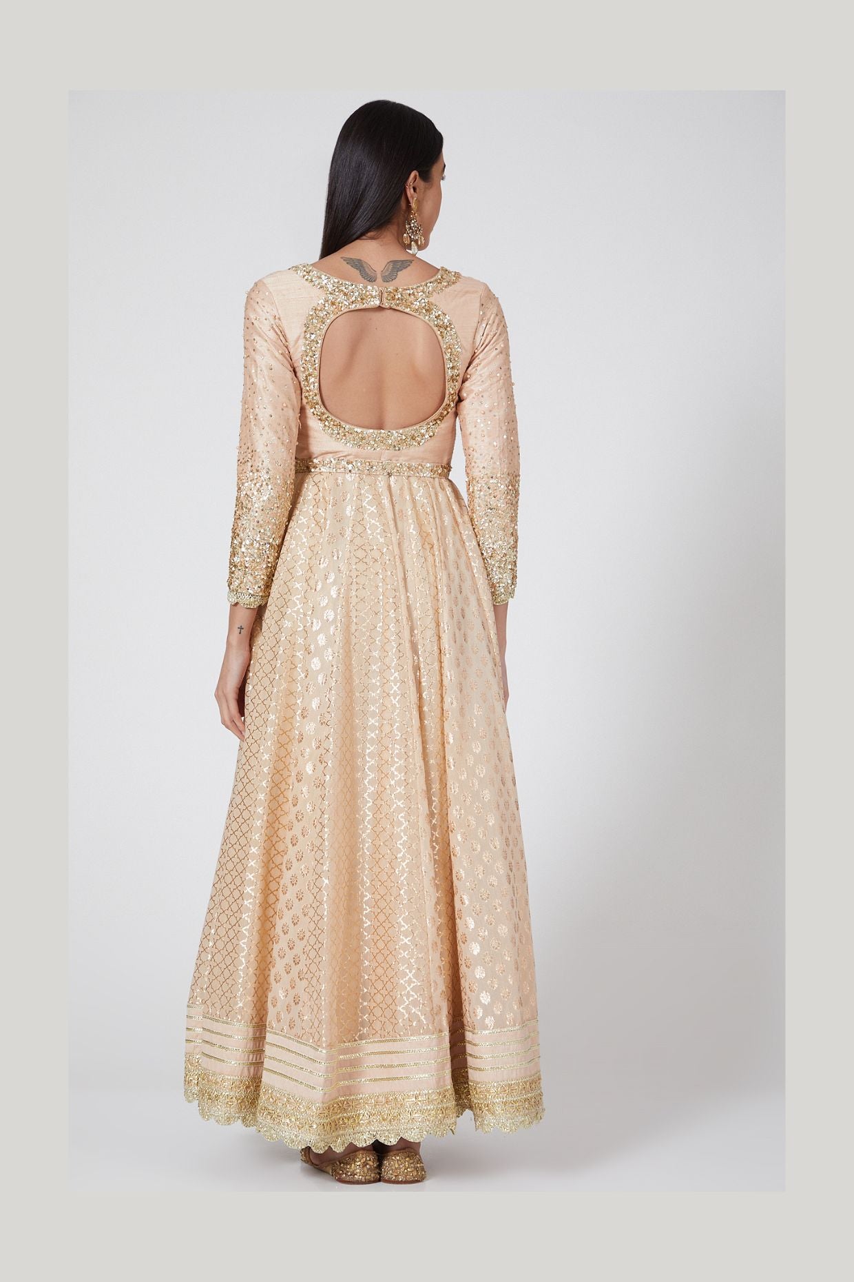 ASH ROSE ANARKALI - Tranquile collection by Priyanka Jain