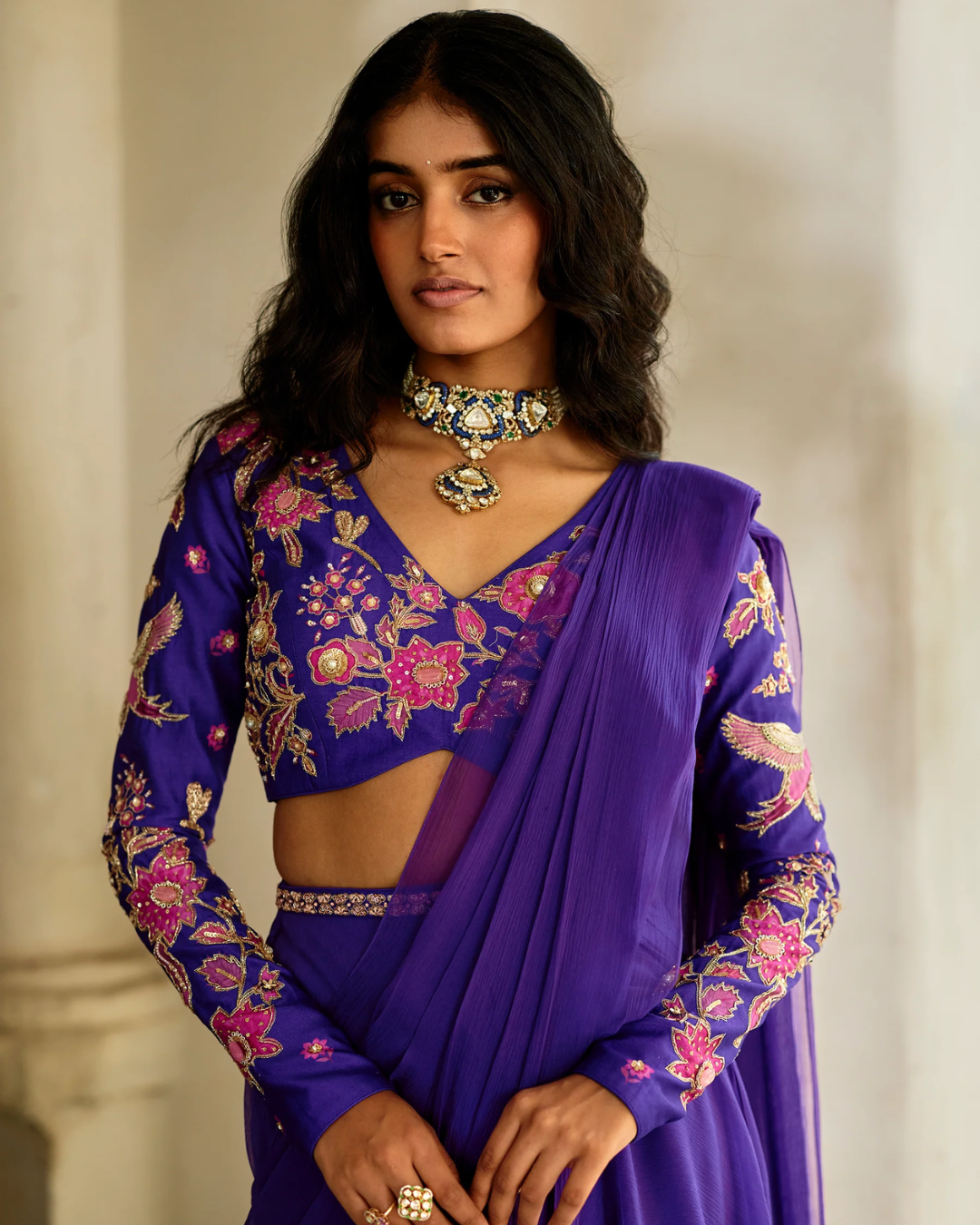 Paulmi and Harsh - Lithi Saree Set