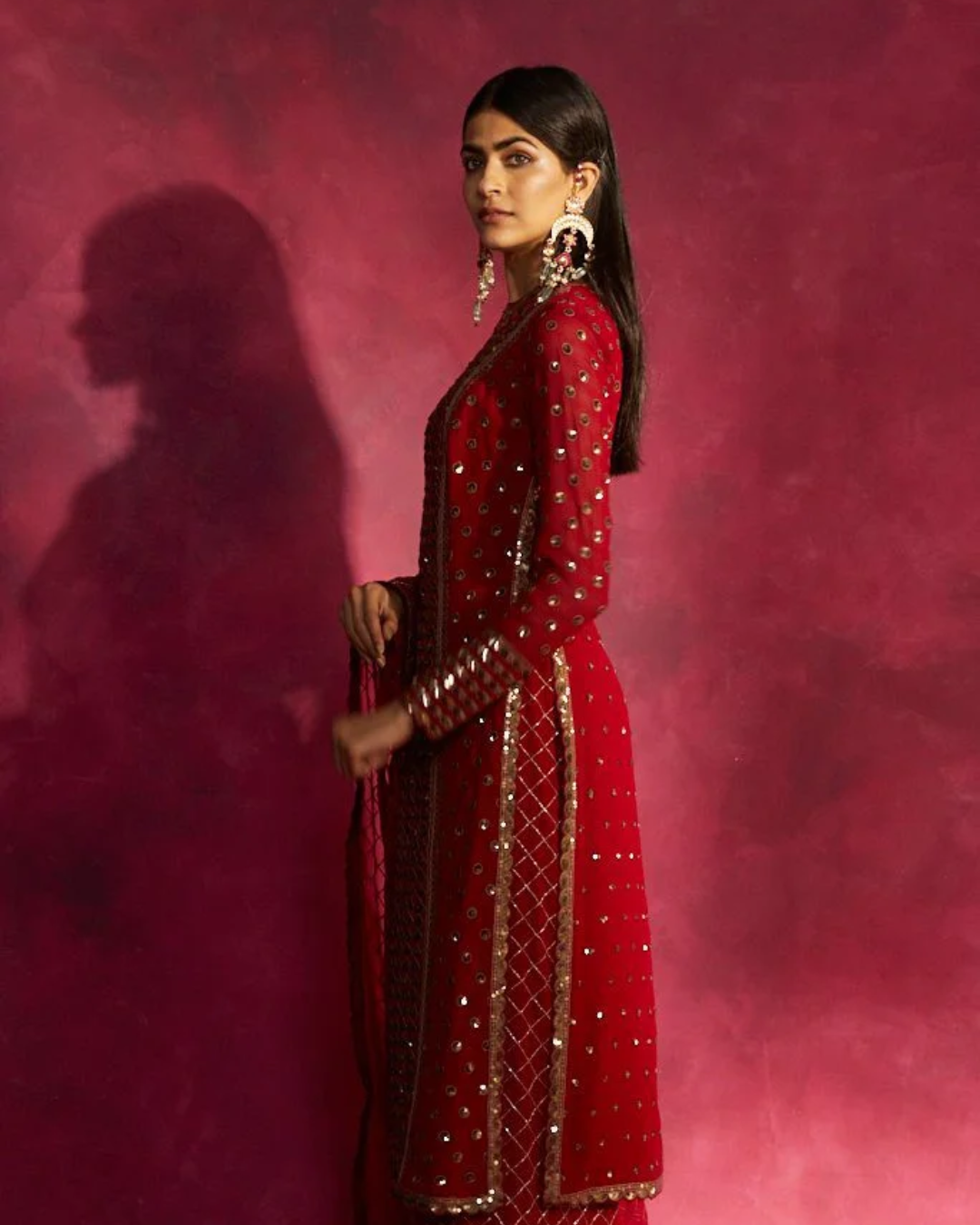 Vvani Vats - Deep Red Kurta Set from Chand