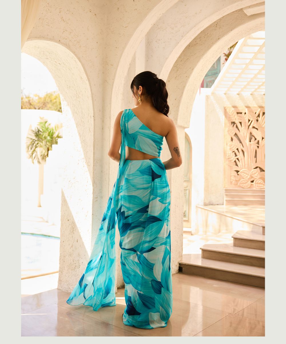DiyaRajvvir - Bloom collection - SAREE SET
