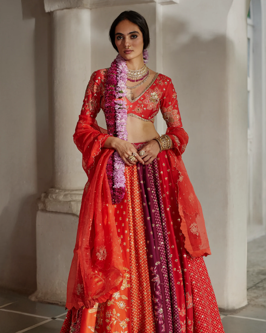 Paulmi and Harsh - Indu Lehenga Set from Tara