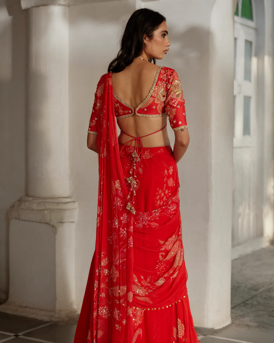 Paulmi and Harsh - Lia Saree Set from Tara