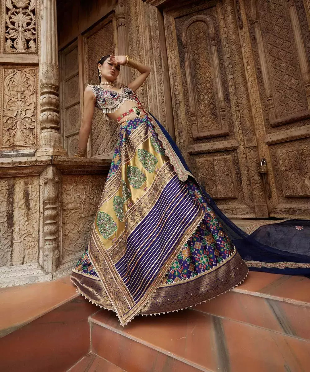 ADITI GUPTA - Patola print Lehenga Set