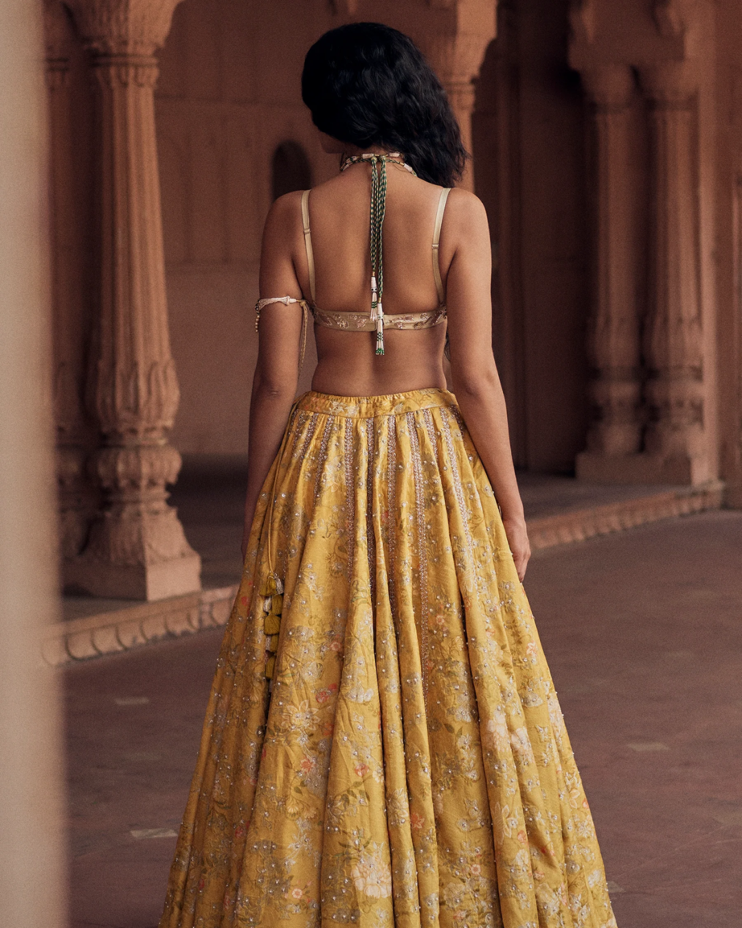 Paulmi and Harsh - Ruby Lehenga Set from Roop