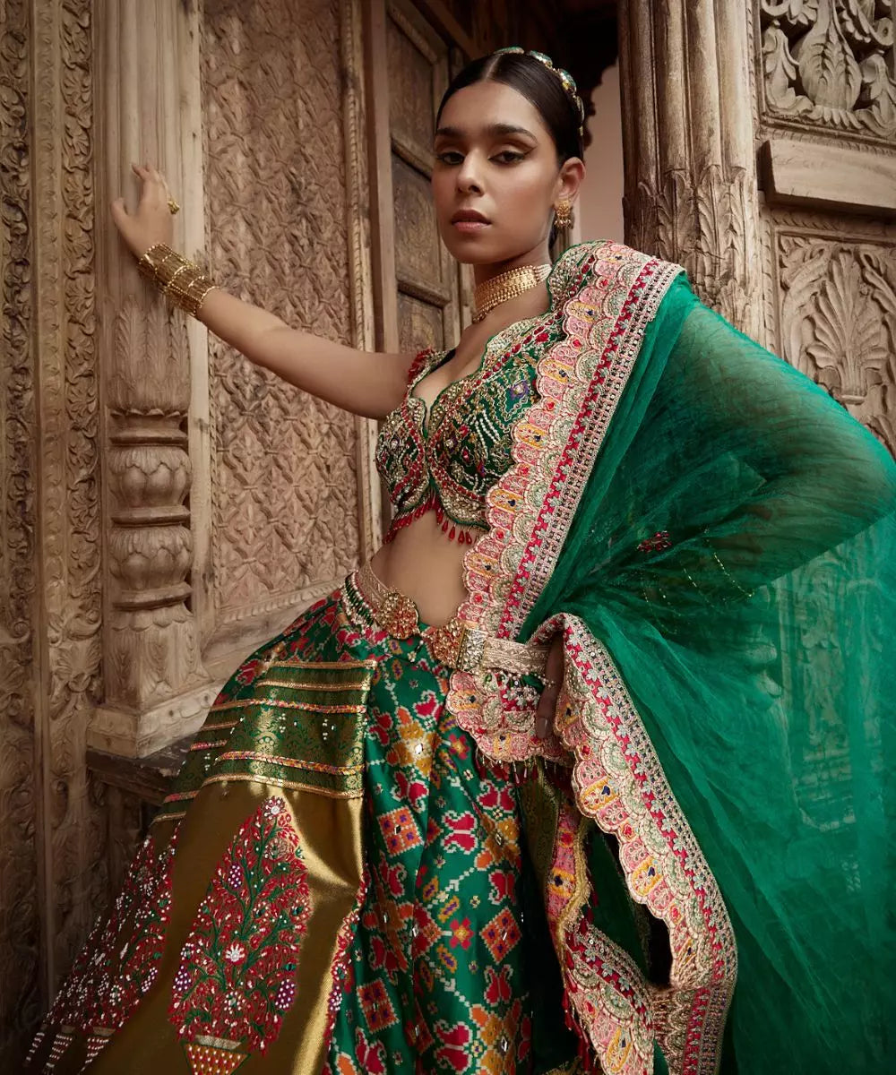 ADITI GUPTA - Patola print Lehenga Set