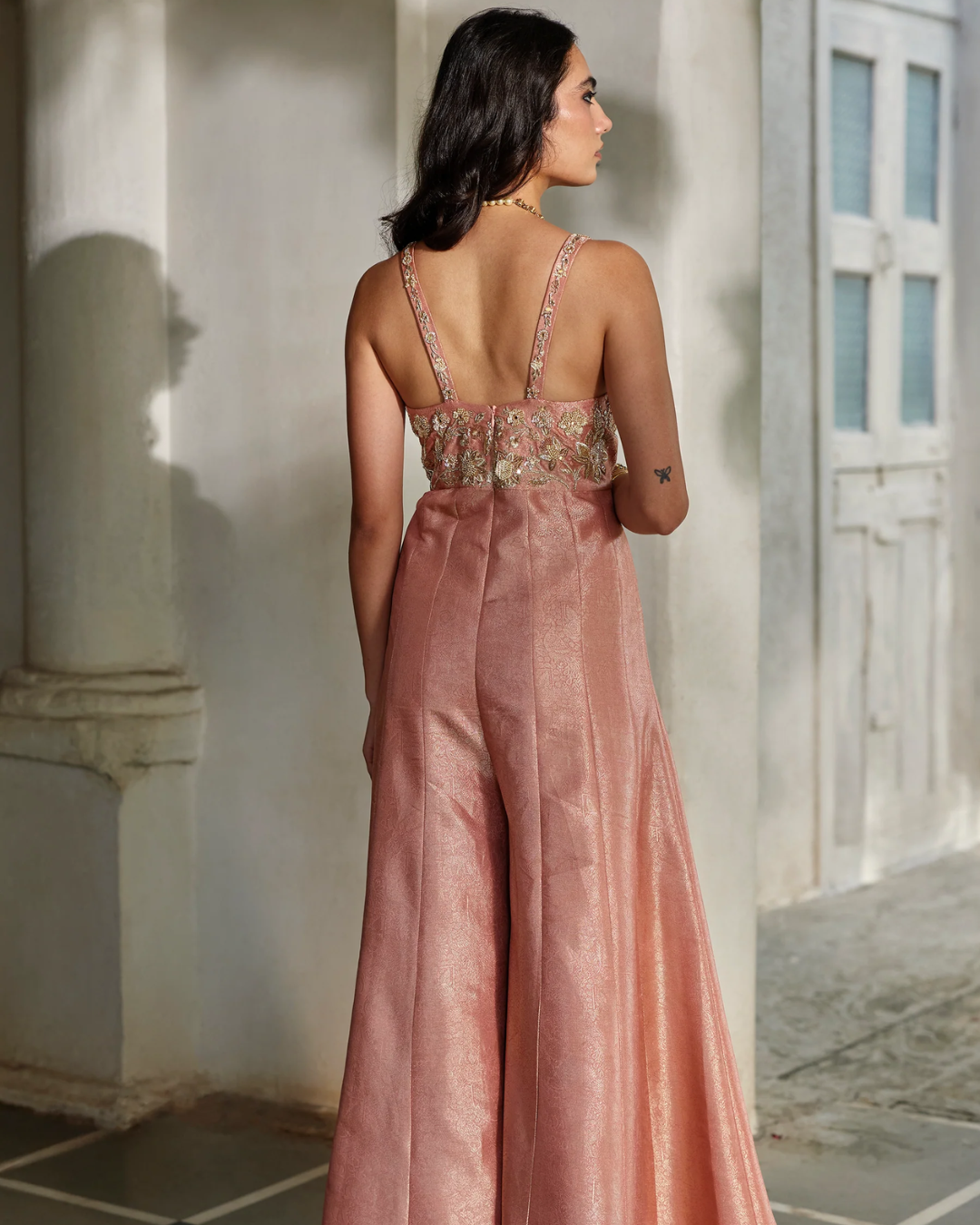 Paulmi and Harsh - Mira Cape Jumpsuit Set from Tara