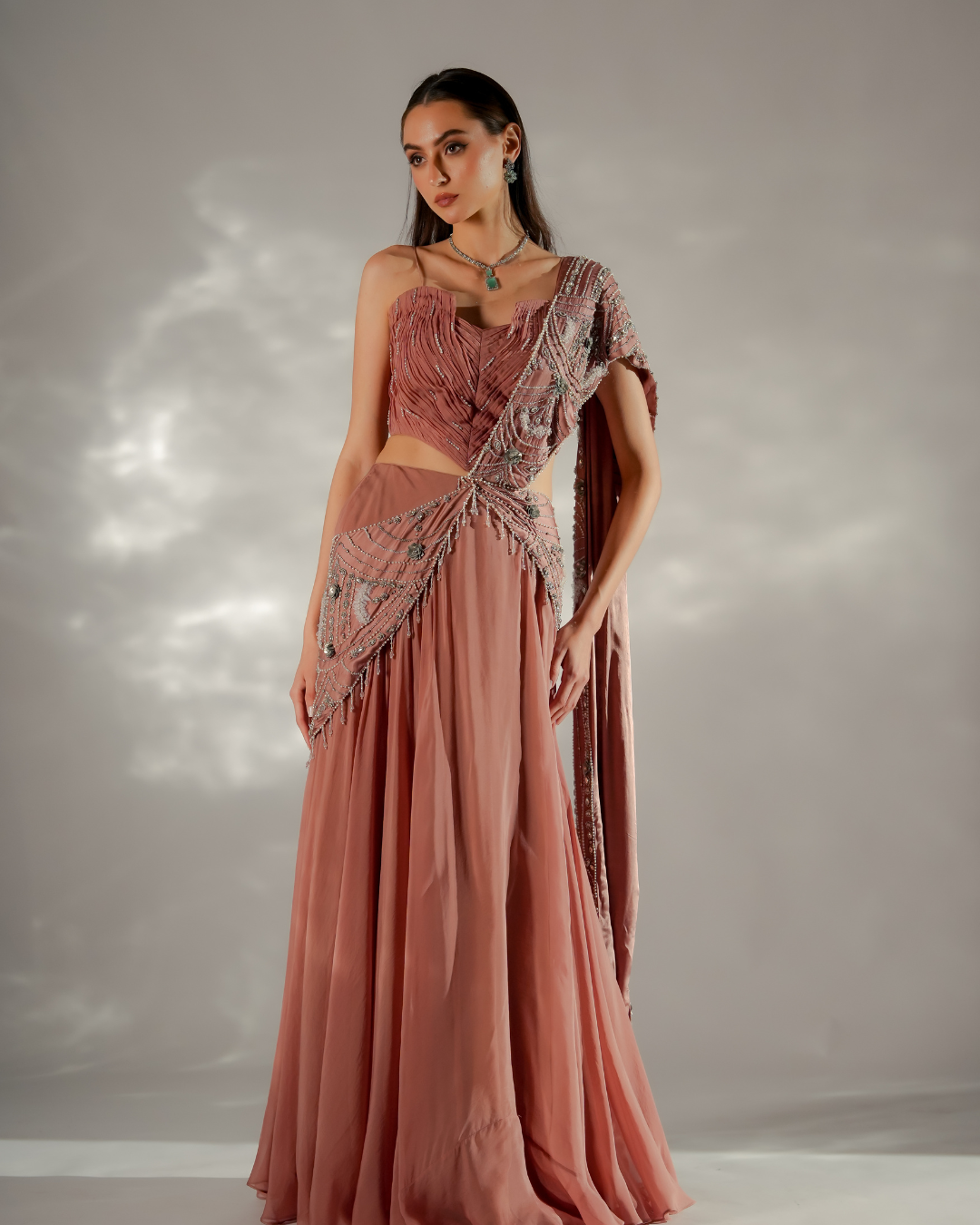 Jade by Ashima - Moon veil Drape Saree