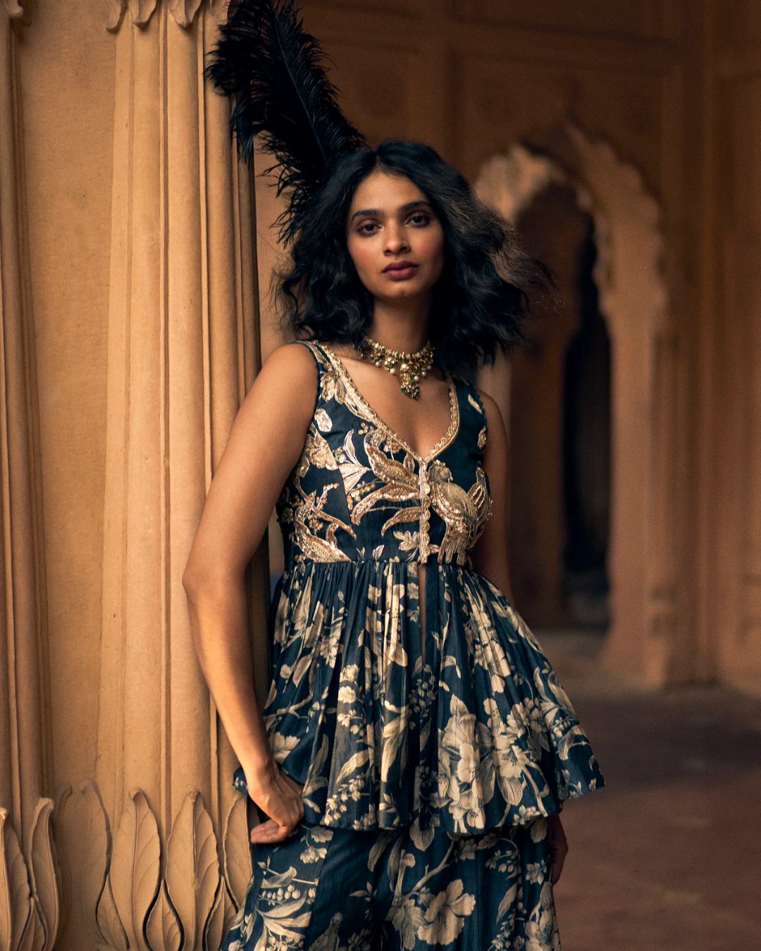 Paulmi and Harsh - Eve Peplum Set from Roop
