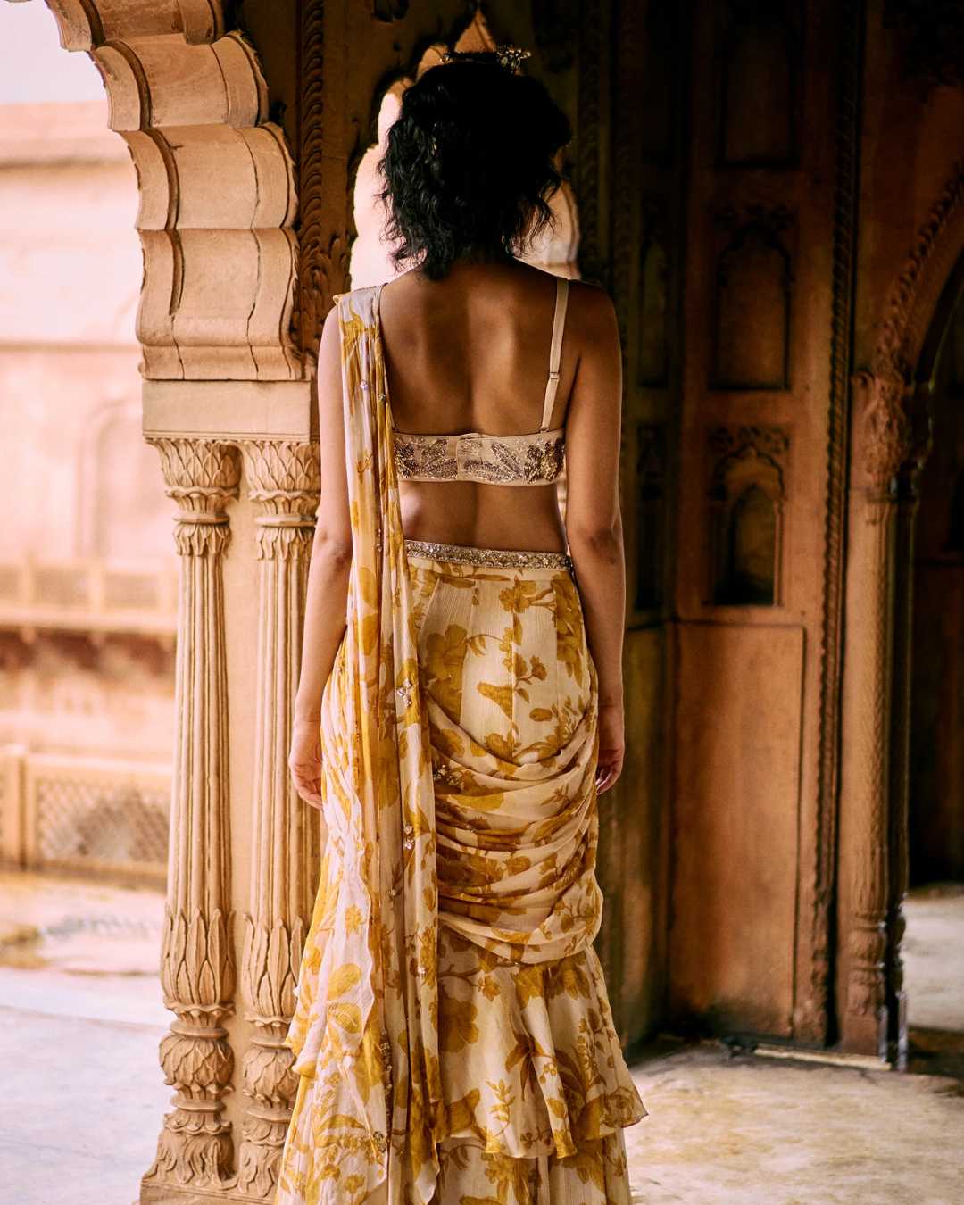 Paulmi and Harsh - Ayla Saree Set from Roop