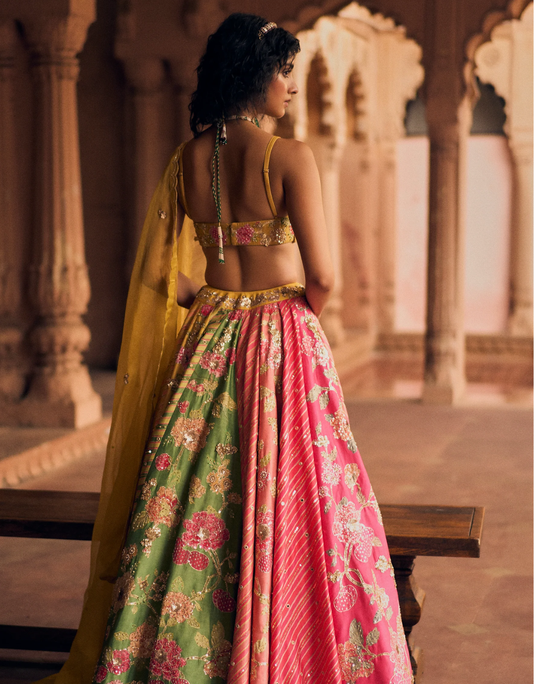 Paulmi and Harsh - Bhakthi Lehenga Set from Roop