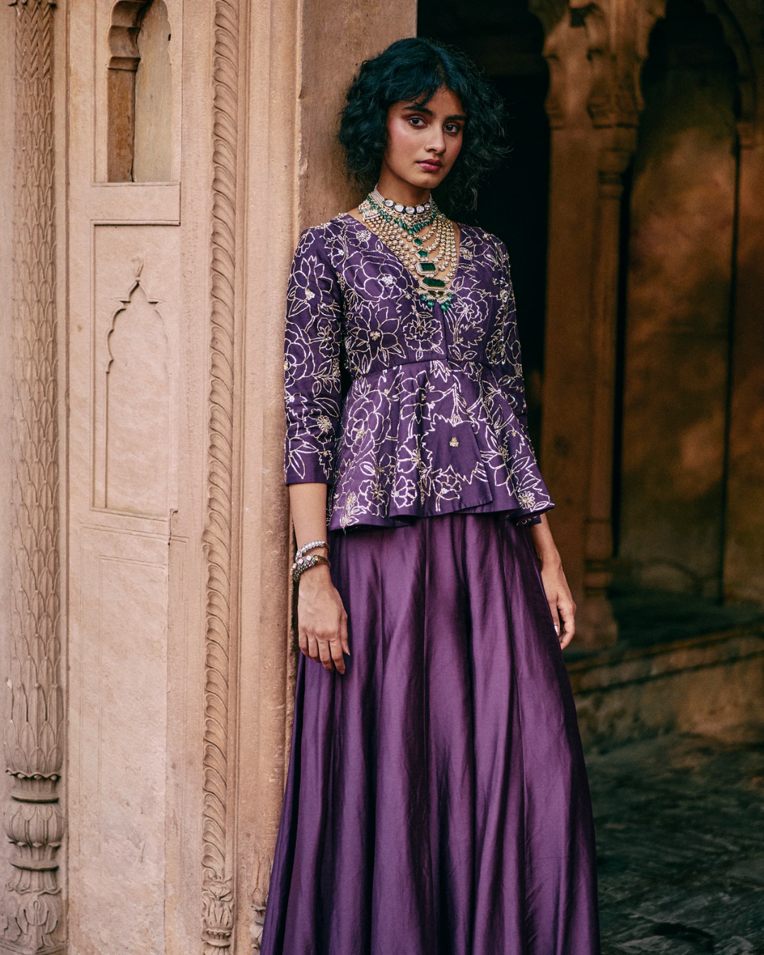 Paulmi and Harsh - Louise Peplum Set from Roop