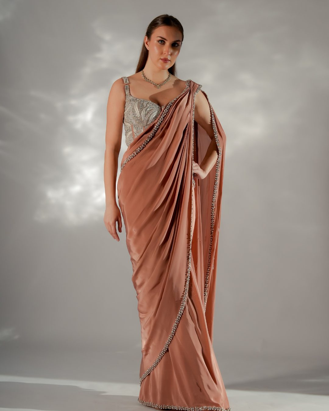 Jade by Ashima - Zarina pearl drape saree