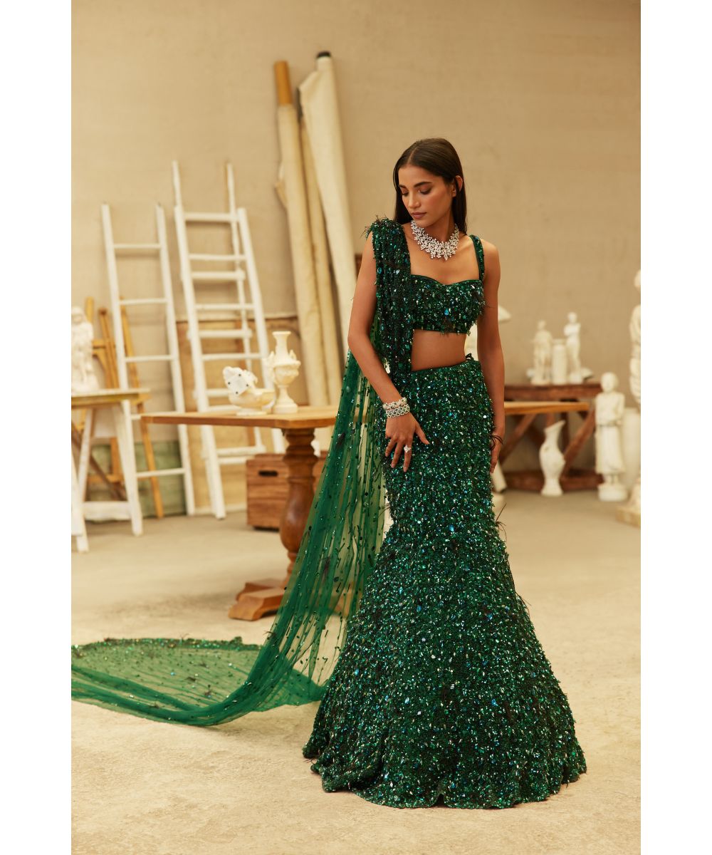 MEHUL GUPTA - Fish Cut Lehenga