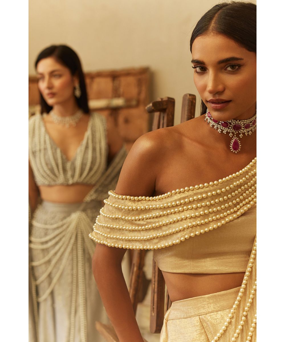 MEHUL GUPTA - Pre-stitched Fusion Saree