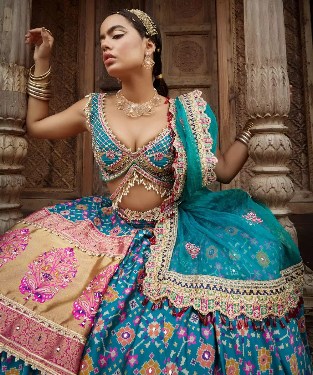 ADITI GUPTA - Patola print Lehenga set