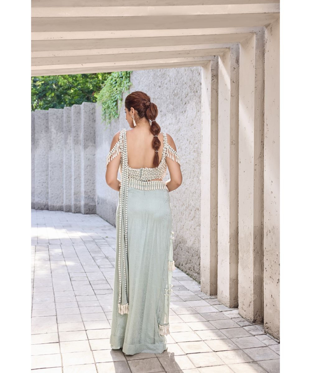 MEHUL GUPTA - Pre-stitched Fusion Saree