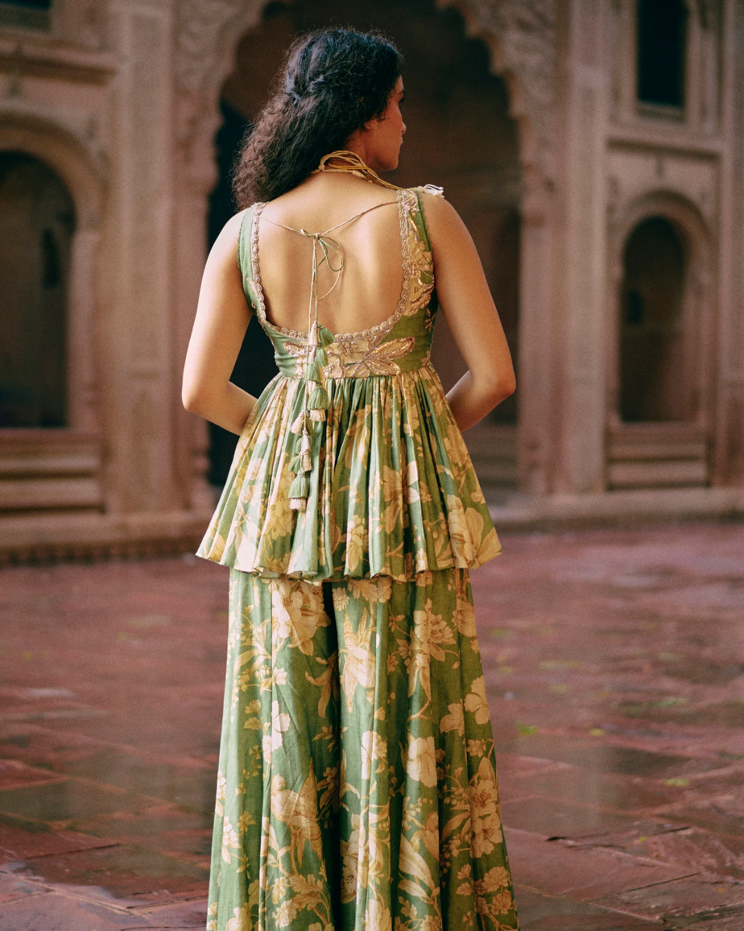 Paulmi and Harsh - Maeve Peplum Set from Roop