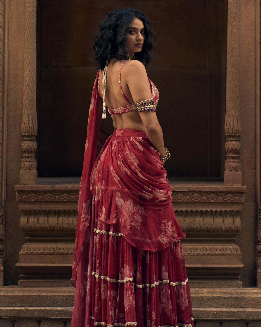 Paulmi and Harsh - Opal Saree Set from Roop