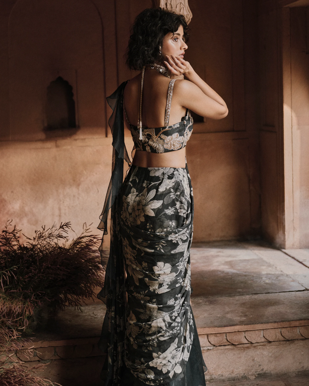 Paulmi and Harsh - Laine Saree Set from Roop