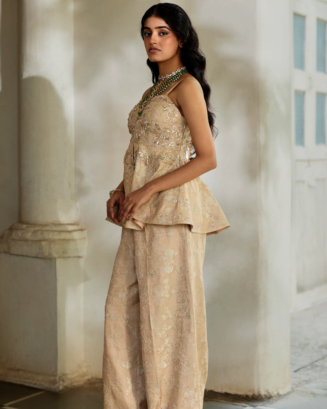 Paulmi and Harsh - Nara Peplum Set from Tara