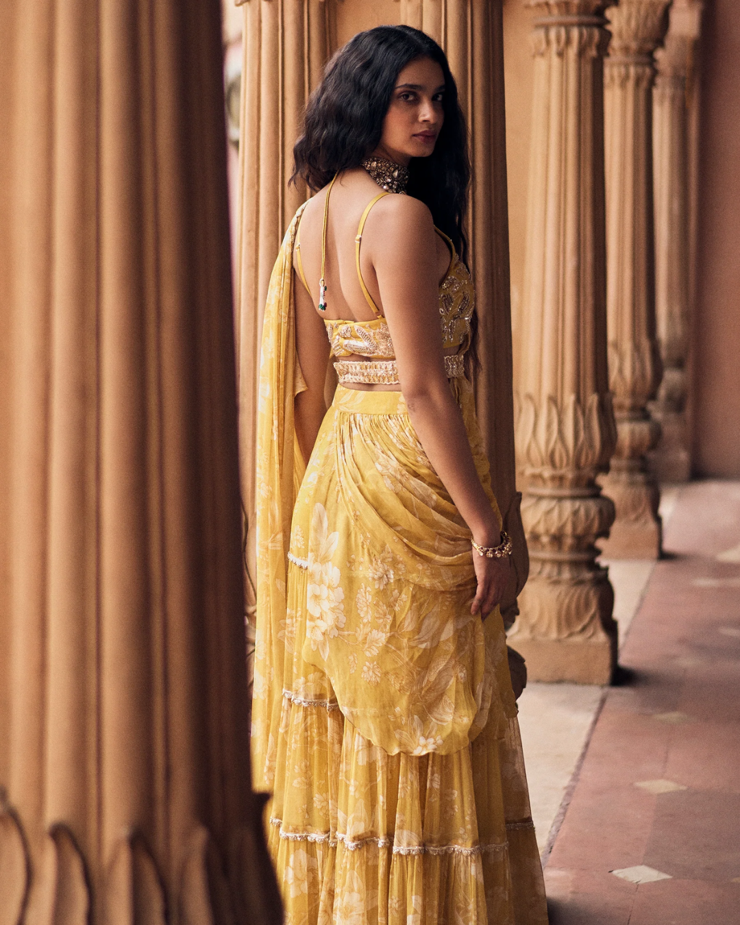 Paulmi and Harsh - Cove Saree Set from Roop