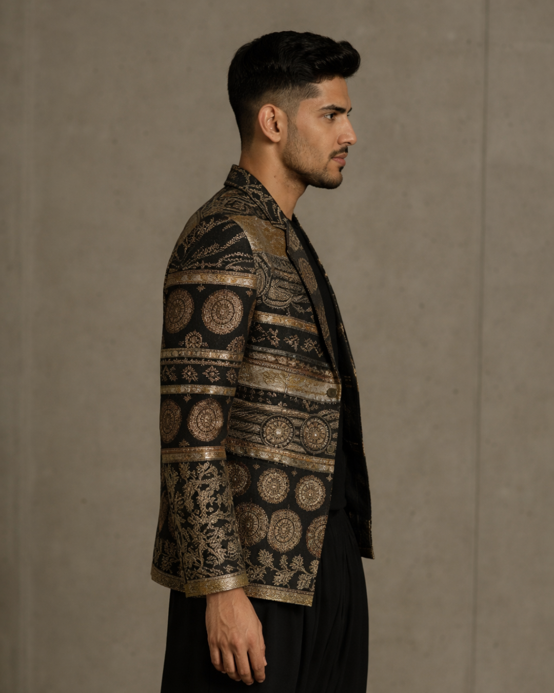 Banjara Trail - Zari Noir Embroidered Jacket