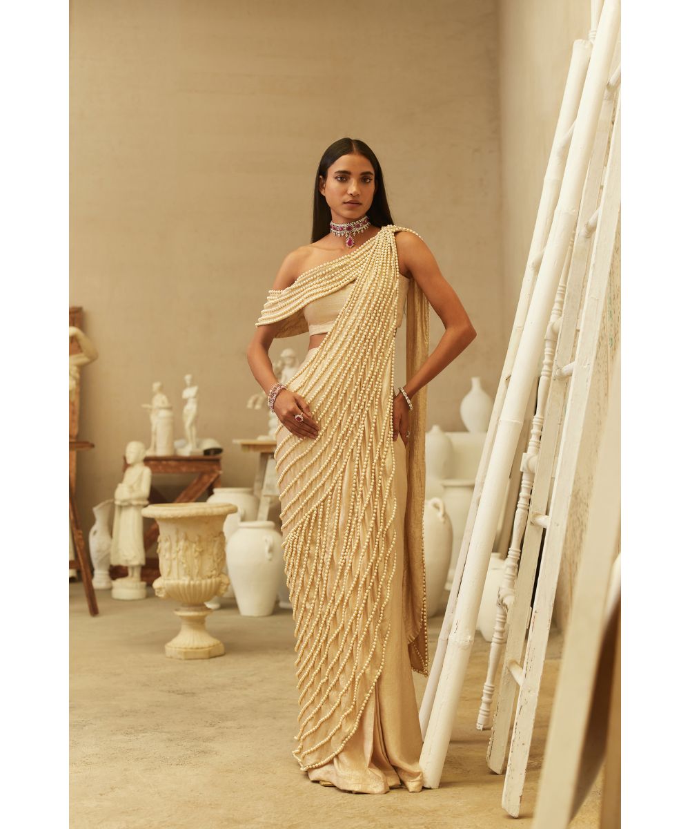 MEHUL GUPTA - Pre-stitched Fusion Saree
