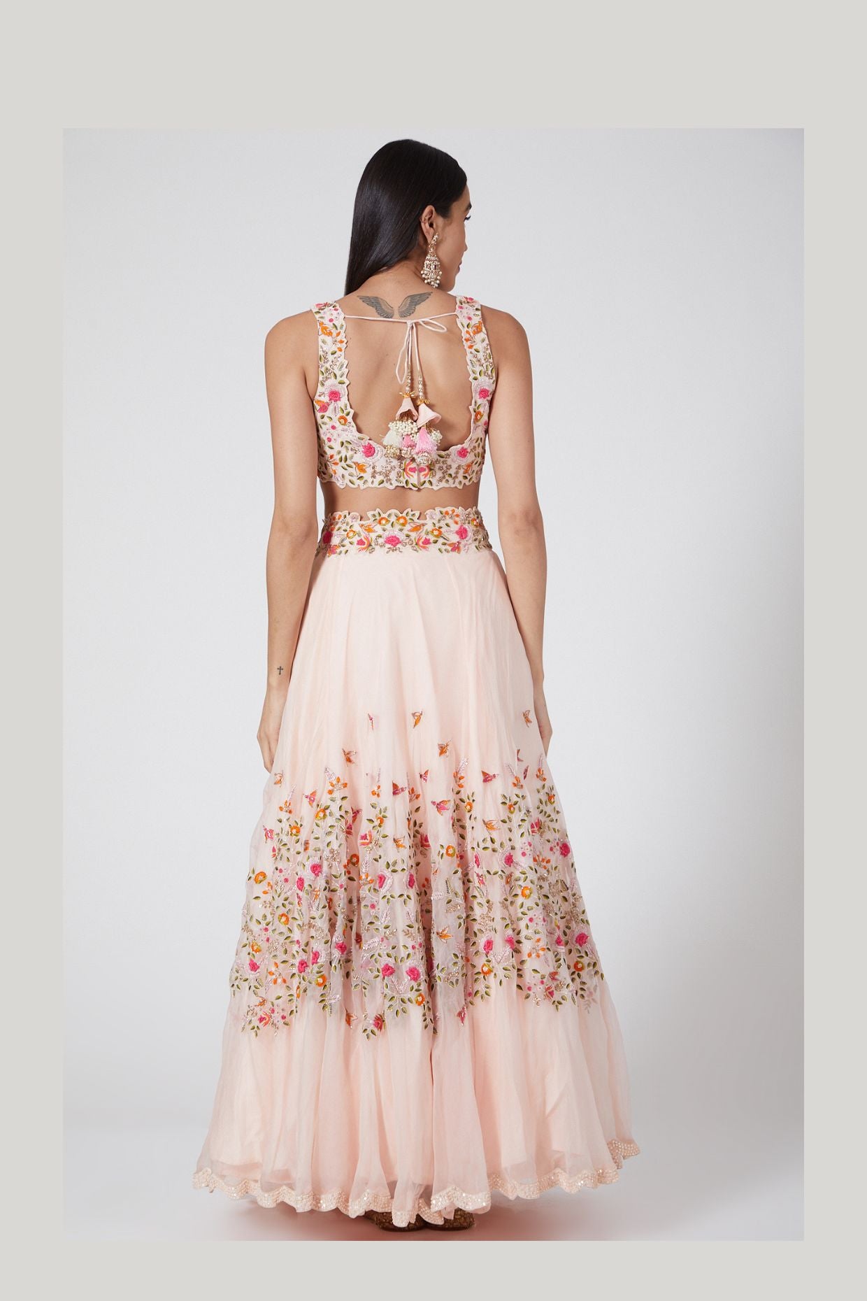 BLUSH PINK LEHENGA - Tranquile collection by priyanka jain