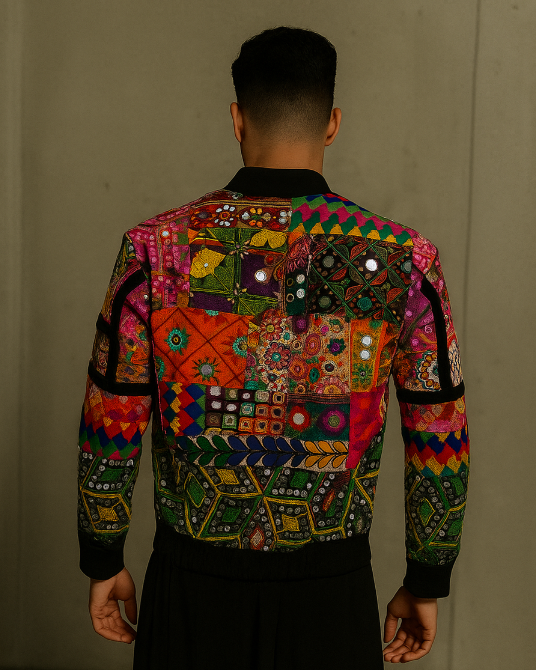 Banjara Trail - Tribal Mirage Bomber Jacket