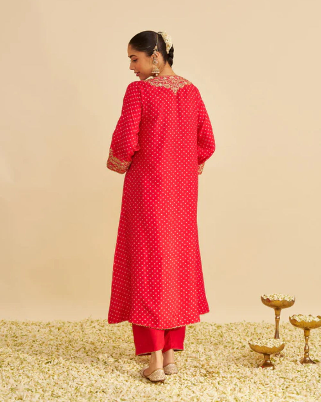 Sheetal Batra Shezia - Red Long Chauga With Salwar from Gulbandh