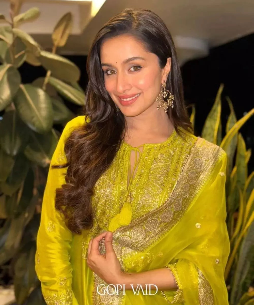 GOPI VAID - Rati with Jamdani Sharara Set - Shraddha Kapoor - Celeb