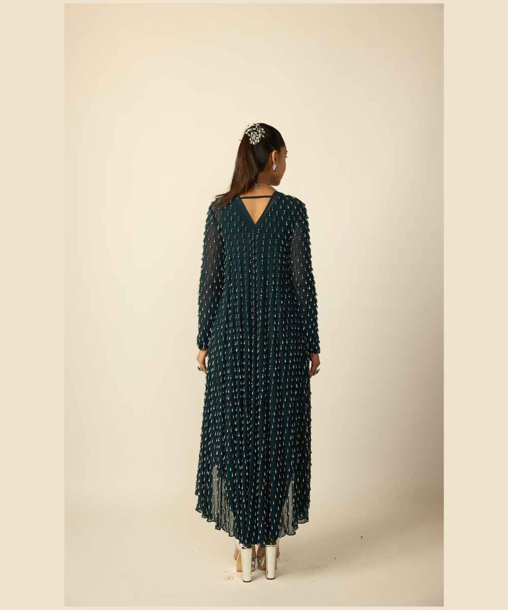 Dark Teal Drop Kurta Set