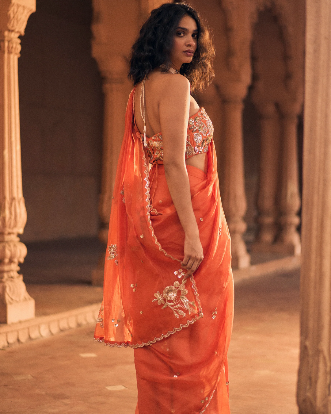 Paulmi and Harsh - Selah Saree Set from Roop