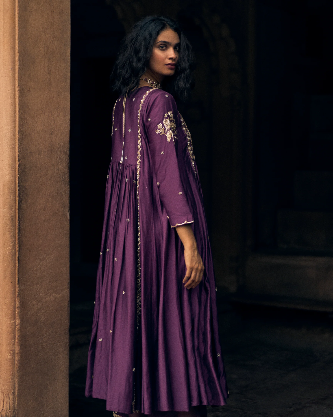 Paulmi and Harsh - Charlotte Anarkali Set from Roop